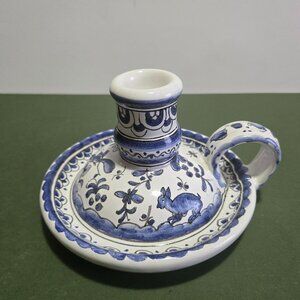 Delft Blue Candlestick Holder